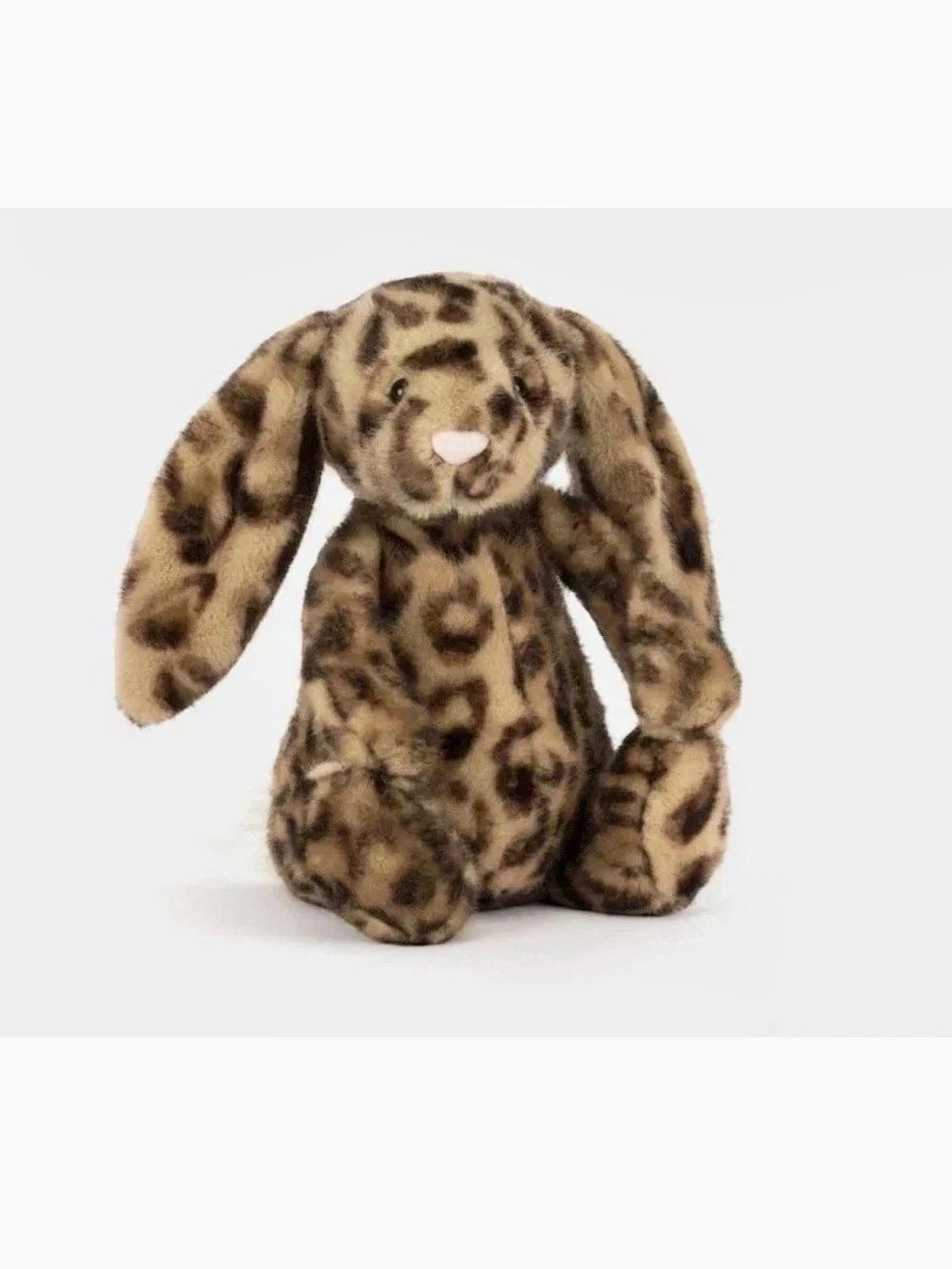 Jellycat Bashful Leopard Bunny Plush, Brown & Black